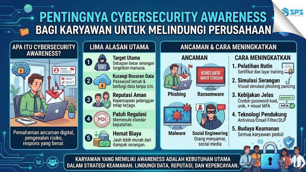 Pentingnya Cybersecurity Awareness bagi Karyawan untuk Melindungi Perusahaan