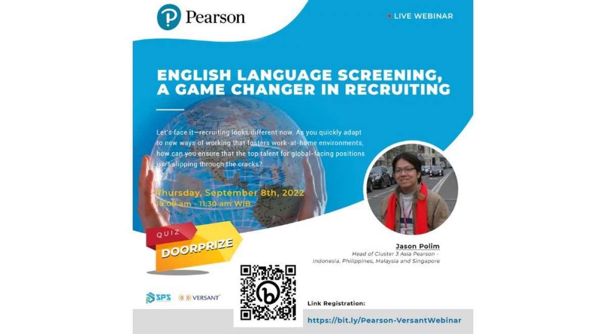 Free Live Webinar "English Language Screening, A Game Changer in Recruiting"